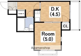 グランピア美章園【401号室】の間取り