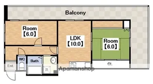 西田辺PREMIERE【4階】の間取り