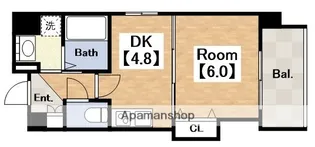 エスカーサ大阪阿倍野パークビュー【10階】の間取り
