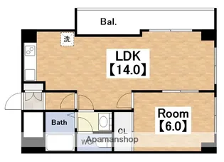 リベルタトム桃が池【5階】の間取り