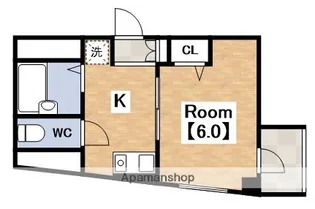 ユーニティ桃ヶ池【503号室】の間取り