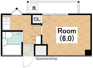 プラビマンション【205号室】の間取り