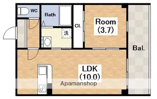 THE COLOR RESIDENCE【3階】の間取り