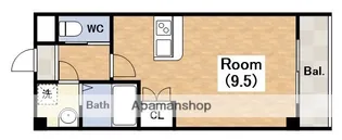 1Rの間取り画像