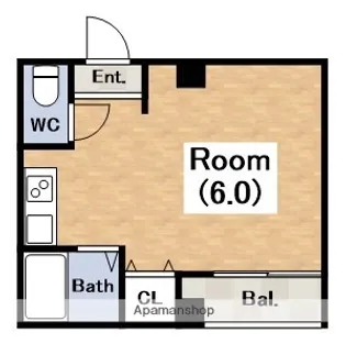 ウィン長居西【5階】の間取り
