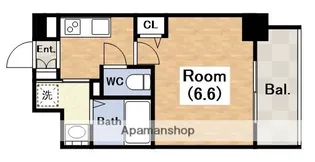 プレデコート北田辺【5階】の間取り