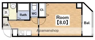 フィオーラマンション天王寺【2階】の間取り