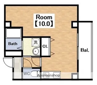 フィオーラマンション天王寺【2階】の間取り