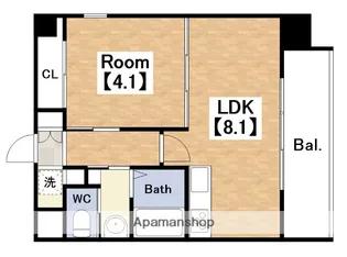 トーシン松崎町【204号室】の間取り