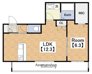 CASA PONTE【2階】の間取り