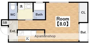 M−COURT【204号室】の間取り