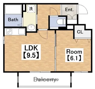 カーサ松崎【1階】の間取り