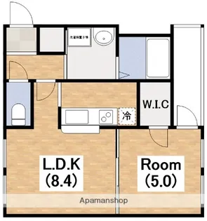 フジパレス昭和町【102号室】の間取り