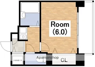 プレサンス阿倍野阪南町【7階】の間取り