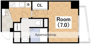 エグゼ阿倍野【302号室】の間取り