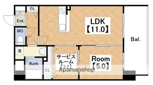 アール・オーハイム松崎町【4階】の間取り