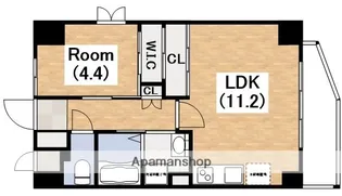 大阪府大阪市阿倍野区天王寺町南2丁目【マンション】の間取り