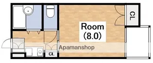 大阪府大阪市阿倍野区美章園1丁目【マンション】の間取り