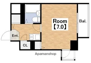 レバンガ長居公園AP【1005号室】の間取り