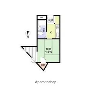 大阪府大阪市阿倍野区阪南町1丁目【マンション】の間取り