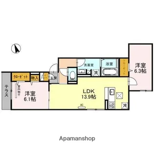 大阪府大阪市阿倍野区阪南町1丁目【アパート】の間取り