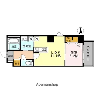 大阪府大阪市住吉区我孫子東3丁目【マンション】の間取り