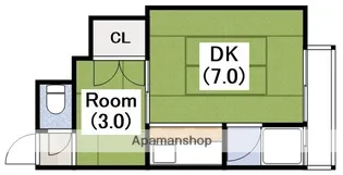 大阪府大阪市住吉区苅田8丁目【マンション】の間取り