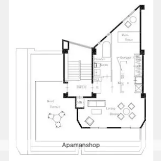 長居フラッツ【5-B号室】の間取り