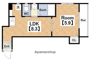 ハイツ美園【205号室】の間取り