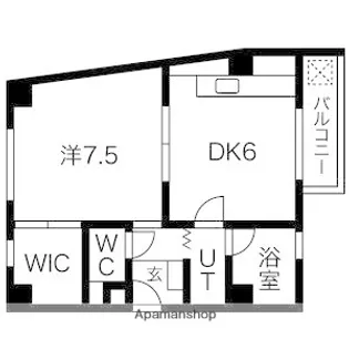 長居椿マンション【4階】の間取り