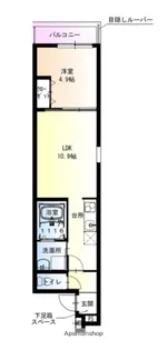 フジパレス遠里小野ウエスト【1階】の間取り