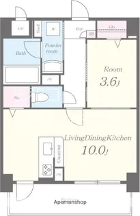大阪府大阪市住吉区長居東4丁目【マンション】の間取り
