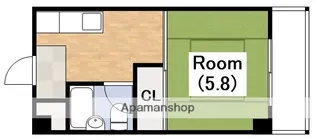 大阪府大阪市住吉区我孫子東2丁目【マンション】の間取り