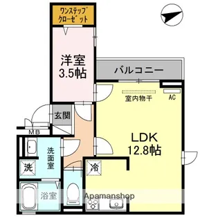 大阪府大阪市阿倍野区阪南町5丁目【アパート】の間取り