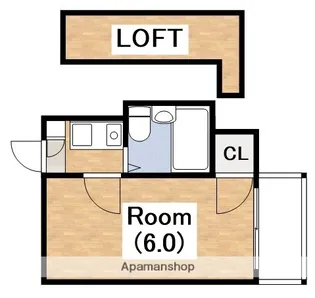 大阪府大阪市東住吉区公園南矢田3丁目【アパート】の間取り