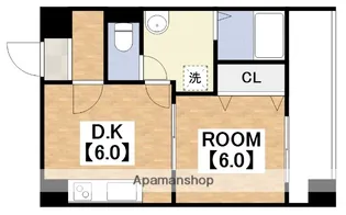 ジョイテル阿倍野【7階】の間取り