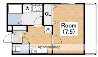 大阪府大阪市東住吉区針中野1丁目【マンション】の間取り