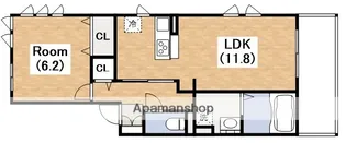 大阪府大阪市東住吉区矢田4丁目【アパート】の間取り
