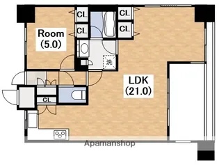 ドルフアクロス昭和町【7階】の間取り