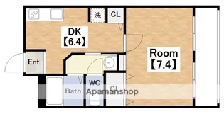 サンハイツ大領【307号室】の間取り