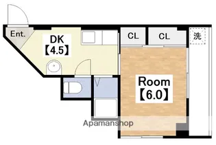 シャトー77【208号室】の間取り