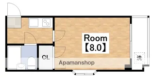 カツタビルディング5号館【604号室】の間取り