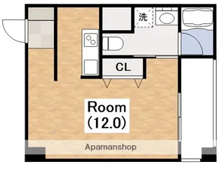 カシェット住吉【7階】の間取り
