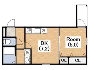 フジパレス湯里Ⅲ番館【2階】の間取り