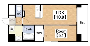 アストラルグラミ阿倍野【8階】の間取り