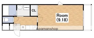 ラ・ハイール桃ヶ池公園【1階】の間取り