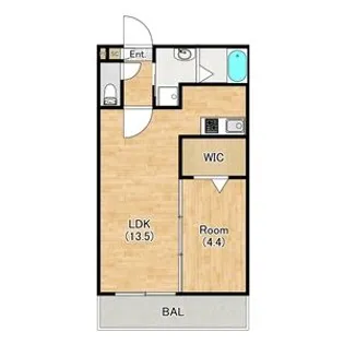 ジーメゾン石津町東アビテ【0203号室】の間取り