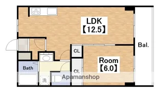 サニーハイツ針中野【4階】の間取り