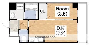 アンフィニⅩⅨ阿倍野昭和町【3階】の間取り