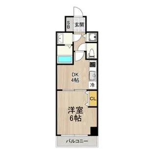 ノーブルコート堺筋本町【10階】の間取り